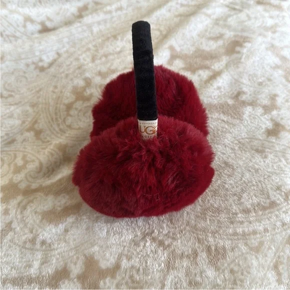 UGG deep red ear muffs - Picture 2 of 3
